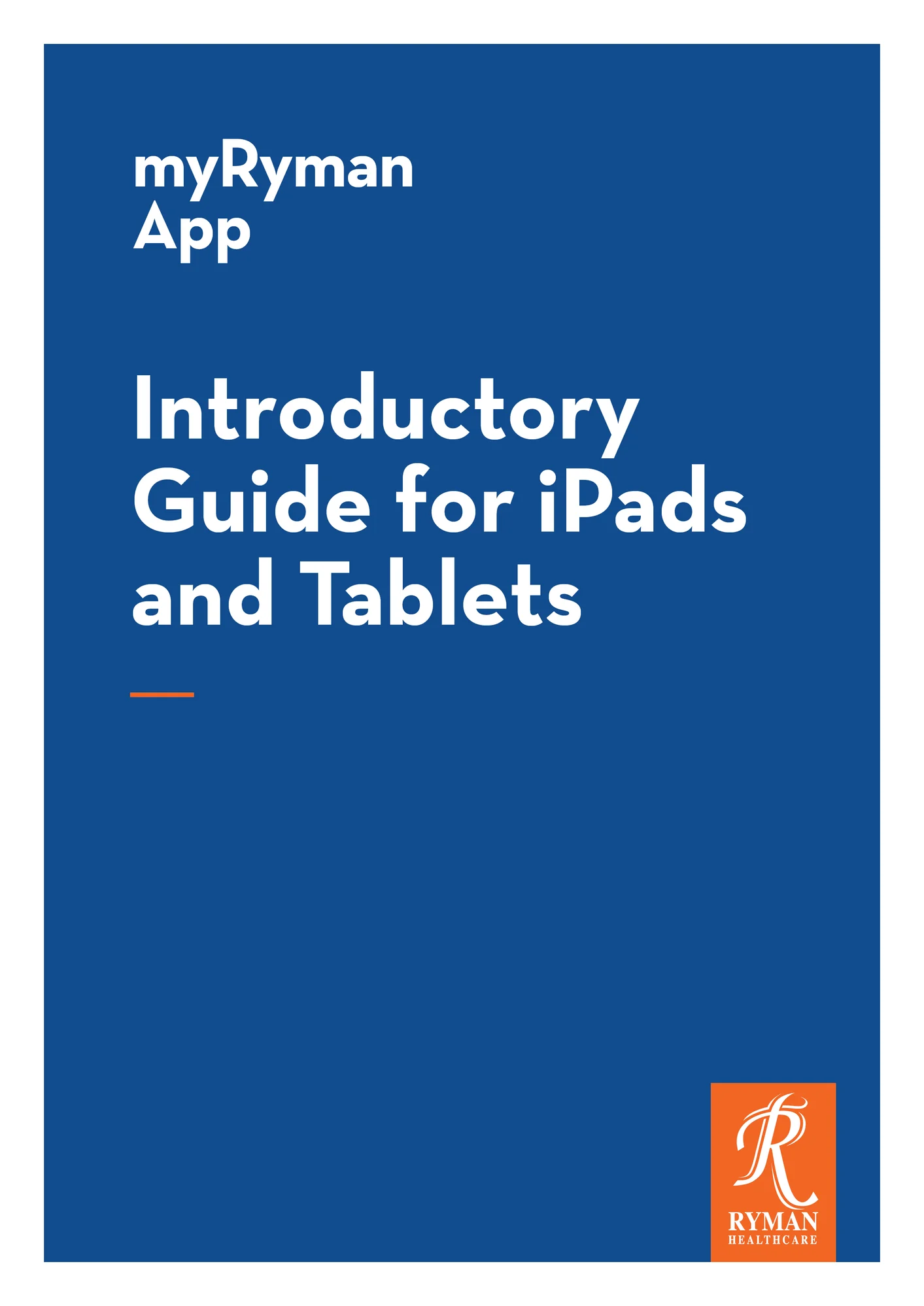 Resident Experience Support Guide Cover_iPads & Tablets